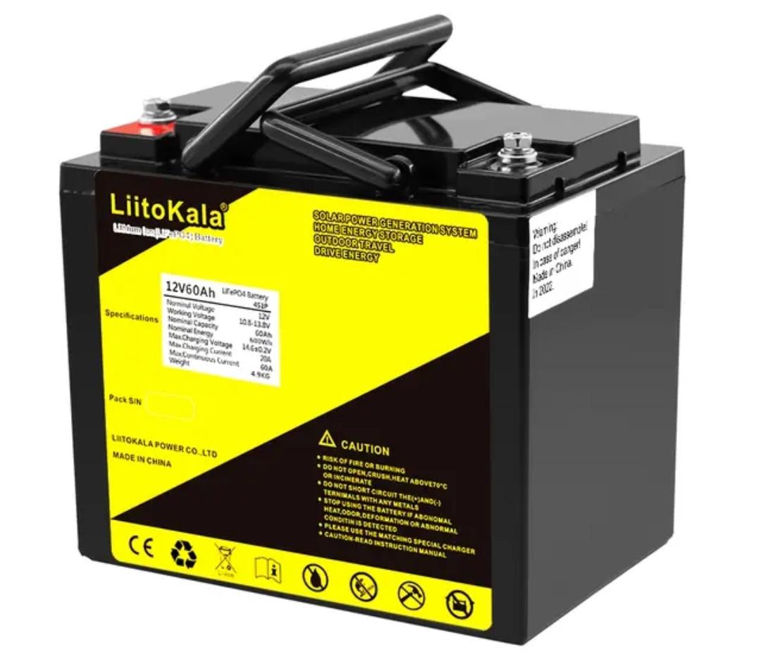 Акумулятор LIITOKALA 12V 60 Ah (185334)